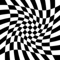 Torsion, rotary deform.gyration, revolve element.tweak converging checker, chequered pattern / background. centrifuge, spin