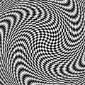 Torsion and rotation movement optical illusion