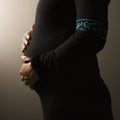 Torso of Pregnant Woman. Isolated Royalty Free Stock Photo