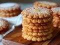 Torta de aceite is a light, crispy and flaky sweet cookie