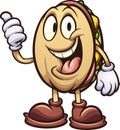 Torta Mexican sandwich cartoon character