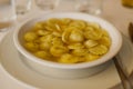 Tortellini al brodo. Tipical italian food. Royalty Free Stock Photo