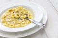 Tortellini in brodo, italian cuisine Royalty Free Stock Photo