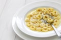 Tortellini in brodo, italian cuisine Royalty Free Stock Photo