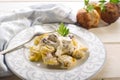 Tortellini with cream sauce