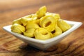 Tortellini, fresh egg pasta Royalty Free Stock Photo