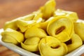 Tortellini, fresh egg pasta Royalty Free Stock Photo