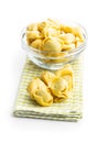 Tortellini pasta. Italian stuffed pasta Royalty Free Stock Photo