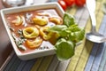 Tortellini Tomato Soup Royalty Free Stock Photo