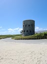 Jaonneuse Bay, Loophole Tower, Guernsey Channel Islands Royalty Free Stock Photo