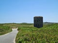 Jaonneuse Bay, Loophole Tower, Guernsey Channel Islands Royalty Free Stock Photo
