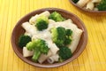 Tortiglione with broccoli Royalty Free Stock Photo