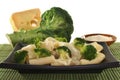 Tortiglione with broccoli cheese sauce Royalty Free Stock Photo