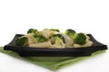 Tortiglione with broccoli cheese sauce Royalty Free Stock Photo