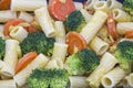 Tortiglione mit Broccoli in Knoblauchrahm Royalty Free Stock Photo