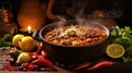 tortilla chili mexican food con Royalty Free Stock Photo