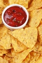 Tortilla chips slices Royalty Free Stock Photo