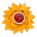 Tortilla chips sun Royalty Free Stock Photo