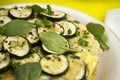 Tortilla with courgettes