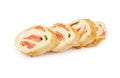 Tortilla sushi with salmon Royalty Free Stock Photo