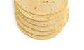 Tortilla on a white background. Royalty Free Stock Photo