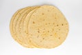 Tortilla on a white background. Royalty Free Stock Photo