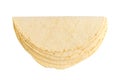 Tortilla on a white background. Royalty Free Stock Photo