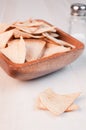 Tortillas baked and salted chips Royalty Free Stock Photo