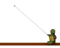 Tortoise competing in pole vault