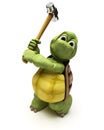 Tortoise with a sledge hammer