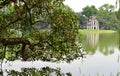 Tortoise Tower in Hoan Kiem Lake, Hanoi Royalty Free Stock Photo