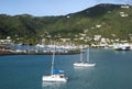 Tortola Island Baughers Bay Yachts Royalty Free Stock Photo