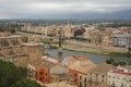 Tortosa city and the Ebre river