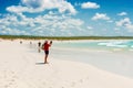 Tortuga Bay beach at Santa Cruz Island in Galapagos