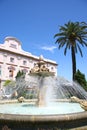 Tortuga or Turtle Fountain, Avenida Ramon de Carranza, Cadiz, Sp Royalty Free Stock Photo