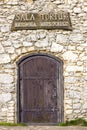 Torture room entry of medieval Ogrodzieniec Castle in Podzamcze village in Silesia region of Poland