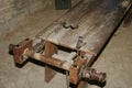 Torture tool in museum of the Mornas citadel in the south of France