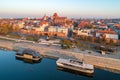 Torun old city, Poland. Aerial view Royalty Free Stock Photo