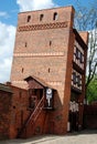 Torun, Poland: 13th Century Leaning Tower Royalty Free Stock Photo