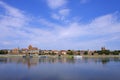 Torun, Poland - Panoramic view of historical district of Torun old town by the Vistula river