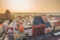 Torun,Poland-September 11,2016:Torun panorama seen from tower of