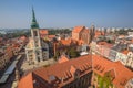 Torun,Poland-September 11,2016:Torun panorama seen from tower of