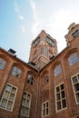 Torun town hall clock tower Royalty Free Stock Photo