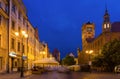 Torun Town Hall and statue of Copernicus