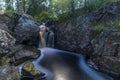 Torup waterfall, Sweden Royalty Free Stock Photo