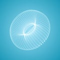 The Torus Consisting of Points. Connection Structure. 3D Grid Design
