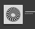 Torus. Infinity sign. Black and white. Textbook, booklet or notebook mockup