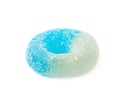 Torus shaped gelatin candy isolated