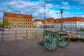 Torvet square in Danish town Nyborg Royalty Free Stock Photo