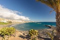 Torviscas Beach Playa de Torviscas, near El Duque Castle, Tenerife, Spain Royalty Free Stock Photo